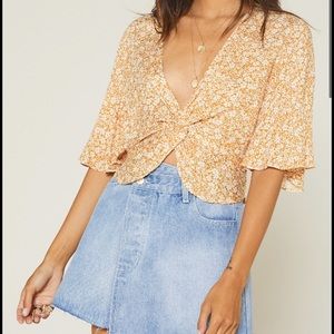 Sage the Label Twist Front Top